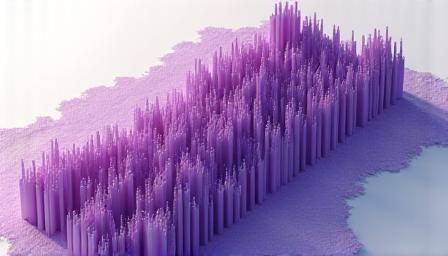 A detailed choropleth map showing population density in purple hues